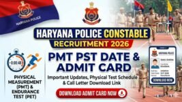 Haryana HSSC 5500 Police Constable Candidates List, Admit Card -PunjabJobAlert.com