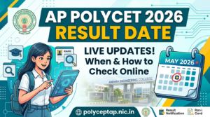 AP POLYCET Results 2026, AP Polytechnic results date, polycetap nic in 2026, download rank card, AP POLYCET 2026 link, AP entrance exam results, SBTET AP results