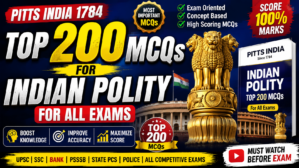 Pitts India 1784 Top 200 Mcqs For indian Polity For all exams