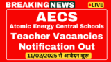 Apply for AEC School Teacher Recruitment 2025 PRT, TGT and other posts