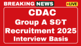 CDAC Group AS & T Recruitment 2025 Apply 63 different posts online