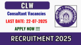 CLW Consultant Recruitment 2025 – Apply offline
