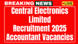 Central Electronics Limited Recruitment 2025 Accountant, Consultant 04 Post