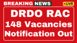 DRDO Race Scientist B Recruitment 2025 Now Apply 148 Post – Circular Results