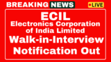 ECIL Recruitment 2025 Asst Project Engineer and Apply for Senior Artisan posts
