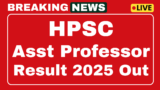 HPSC Assistant Professor Results 2025 Direct Link Czech Results PDF