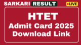 HTET Admit Card 2025 out download link hall ticket check exam date