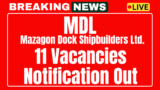 MDL recruitment for various executive vacancies 2025 notification