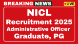 NICL Administrative Officer Recruitment 2025 Officer Scale I 266 Posts