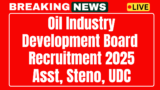 OIDB Recruitment 2025 Offline UDC, Asst, Steno 07 Post Apply
