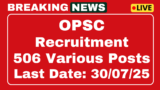 OPSC VAS Recruitment 2025 506 Apply Veterinary Assistant Surgeon Posts