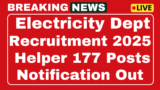 Puducherry Electricity Department Construction Assistant Recruitment 2025 Apply for 177 posts
