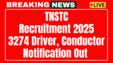 TNSTC recruitment 2025 3274 driver, notification for conductor post