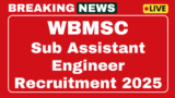 WBMSC Deputy Assistant Engineer Recruitment 2025 Now apply 125 posts